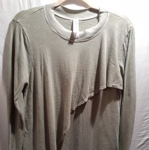 Amadi (Anthropologie) layered green shirt